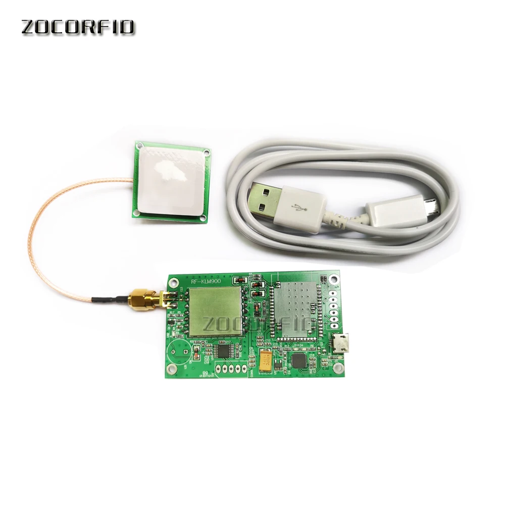 USB(RS232) UHF RFID Reader writer 5cm-3m long range antenna uhf RFID module with free SDK tag for Raspberry pi