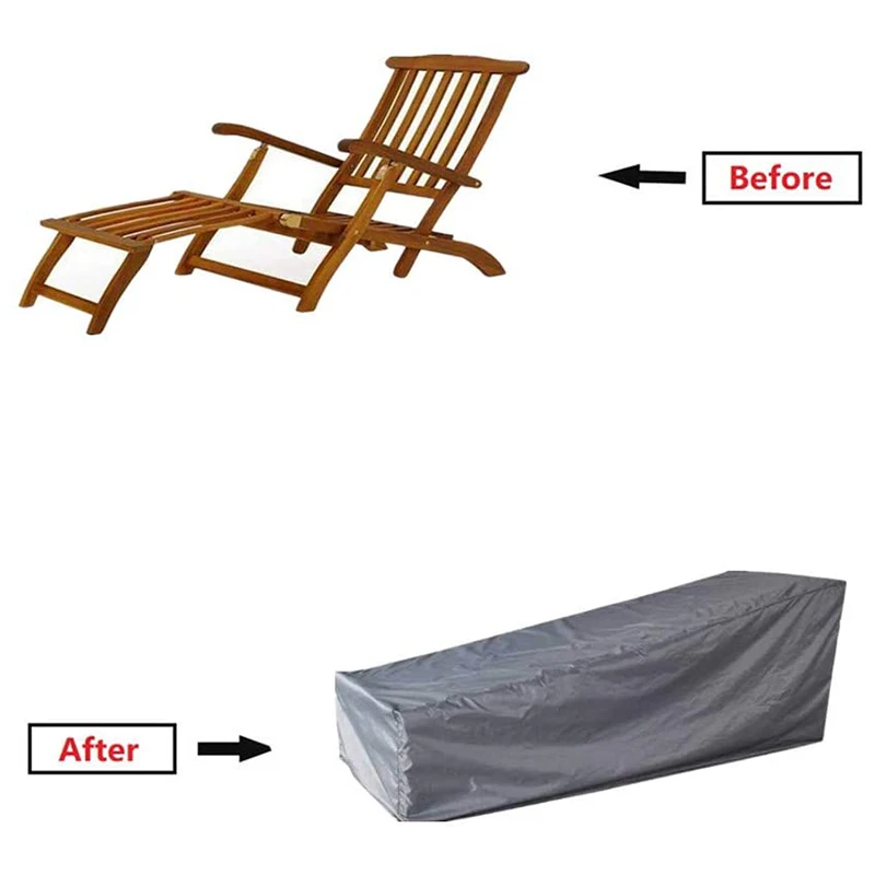 Наружная садовая Солнцезащитная Крышка для шезлонга крышка 210D Оксфорд