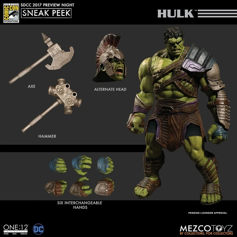 MEZCO Ant 1/12 ТОР 3 Халк Гладиатор издание настоящий Marvel мобильный режим причастия
