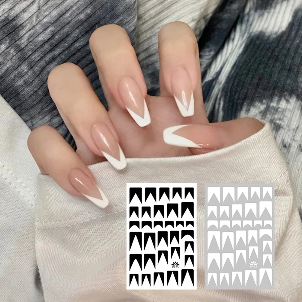 

Simple Nail Stickers Nail Art Decorations DIY Nail Decals Manicure Accessories