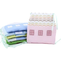 30x30cm baby house shape bumper crib breathable cotton liner pillow protector