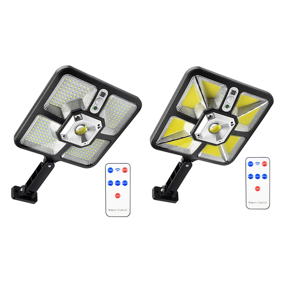 

226SMD+15COB LED Solar Light Outdoor 3 Gears Motion Sensor Waterproof Wall Lamp for Patio Stair Garden Fence Night Lighting