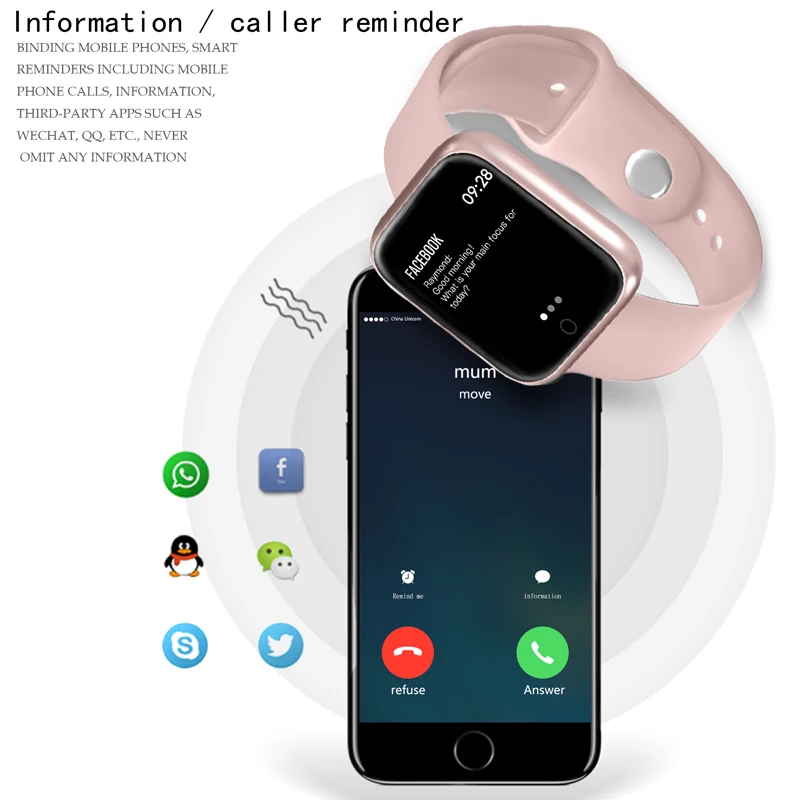 ESEED P70 смарт браслет 1 3 дюйма IP68 Водонепроницаемый 15 дней в режиме ожидания
