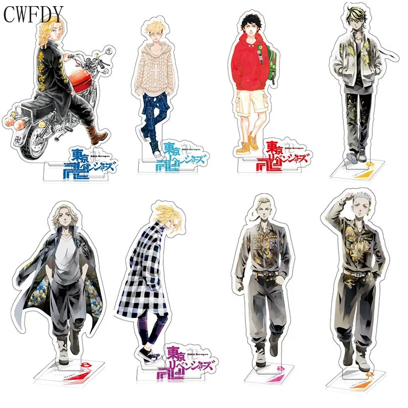 

Anime Tokyo Revengers Acrylic Stand Manjiro Ken Takemichi Hinata Atsushi Figure Model Plate Cosplay Keychain Accessories 15cm