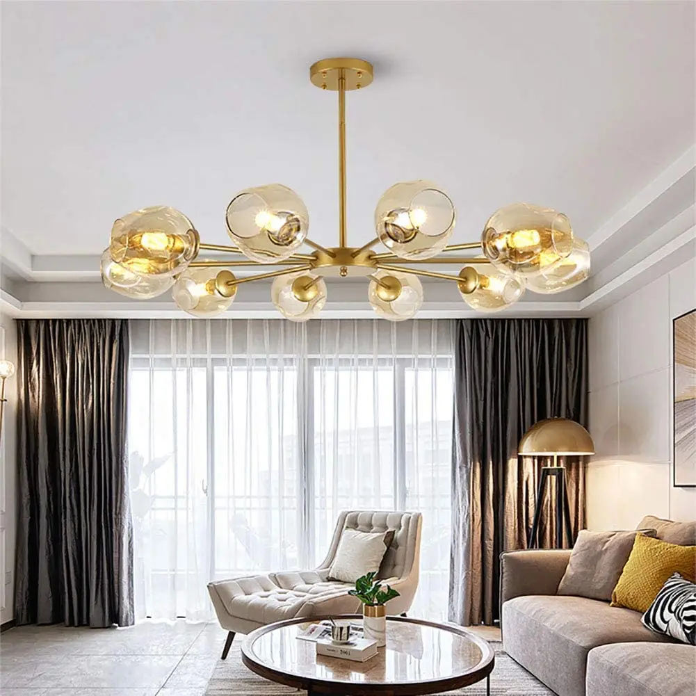 

Modern LED Chandeliers Lighting for Living Dining Room Bedroom Glass Indoor Hanging Light Pendant Lamp Circle Lighting Fixture