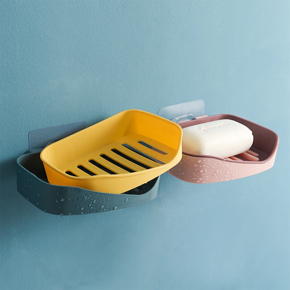 Мыльница с наклейкой для душа настенный держатель мыла ванной комнаты сушилка