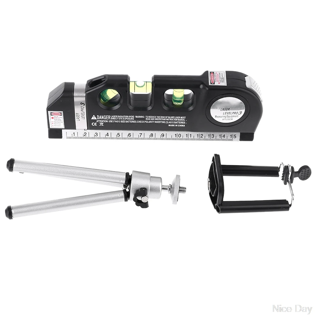 Lasers Level Levelling 2 Lines Nivel Laser Professional Horizon Vertical Ruler Multipurpose Measure Aligner Bubbles | Инструменты