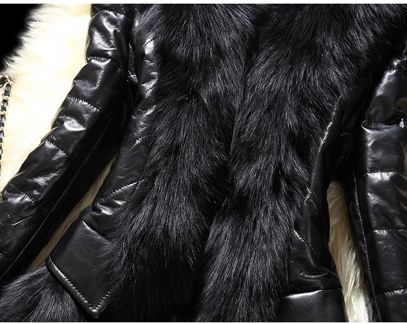 Black Fur Coat Female Autumn Winter 2020 Women's Imitation Fox Fur Coat Women Fur Thick Imitation Fur Mujer Outwear Ladies B8