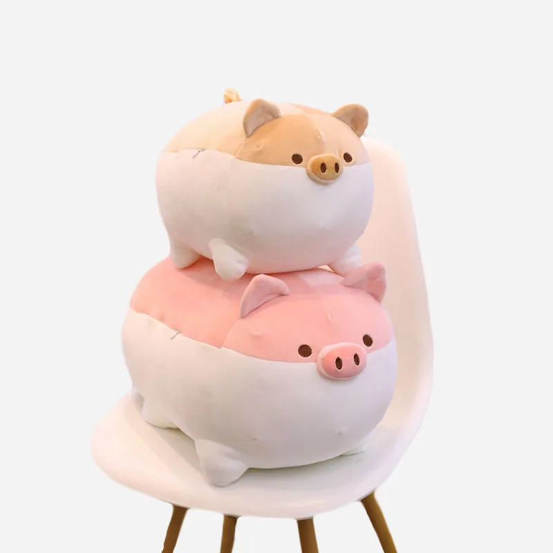 40 см/50 см Милая Толстая свинья плюшевая игрушка мягкая кукла бежевая розовая