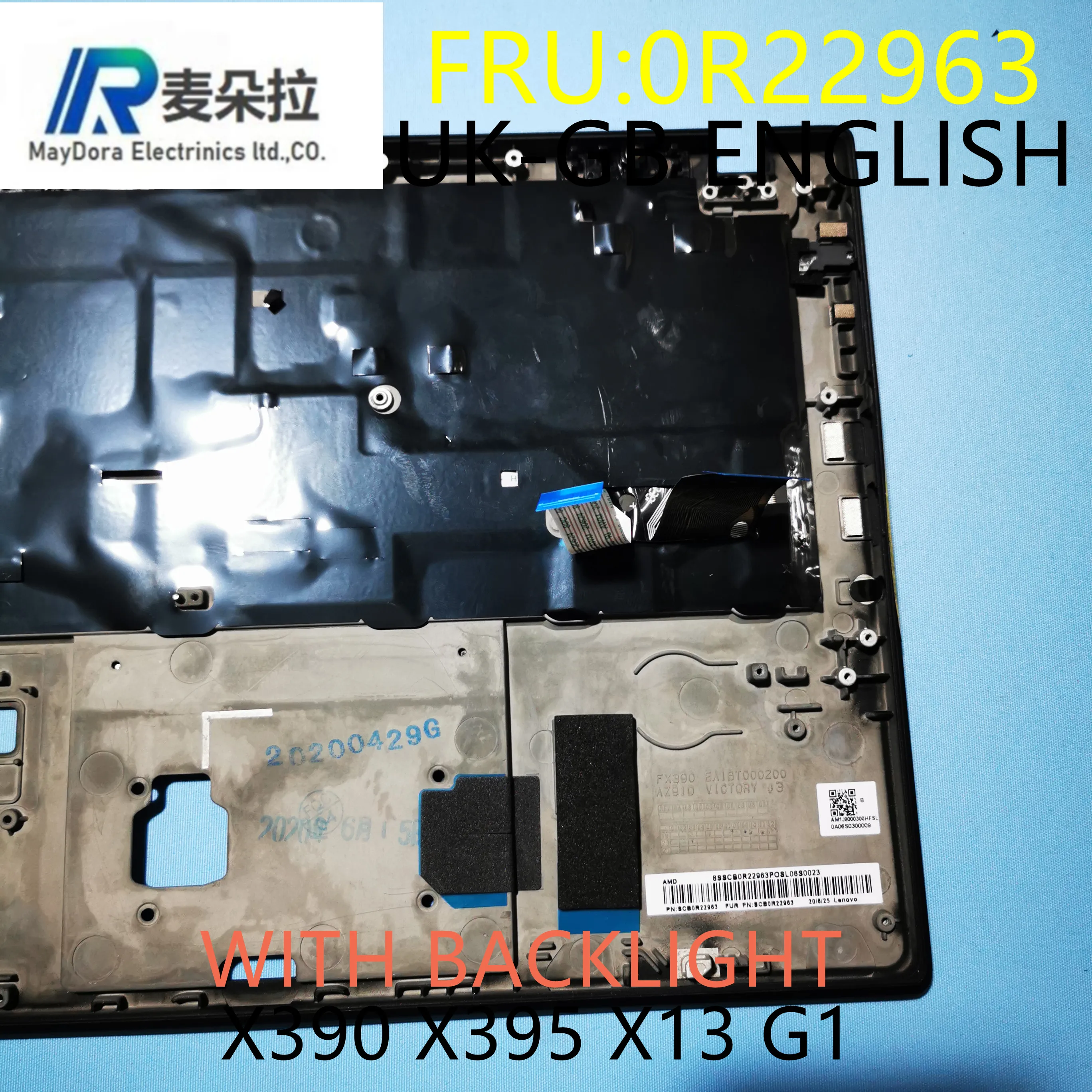 Подсветка клавиатуры Упор для рук в сборе lenovo ThinkPad X13 G1 X390 X395 рамка ноутбука и