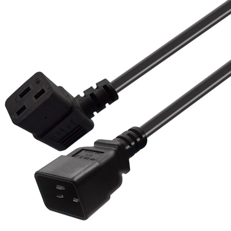 Удлинительный шнур питания трехсторонний горизонтальный штекер-гнездо