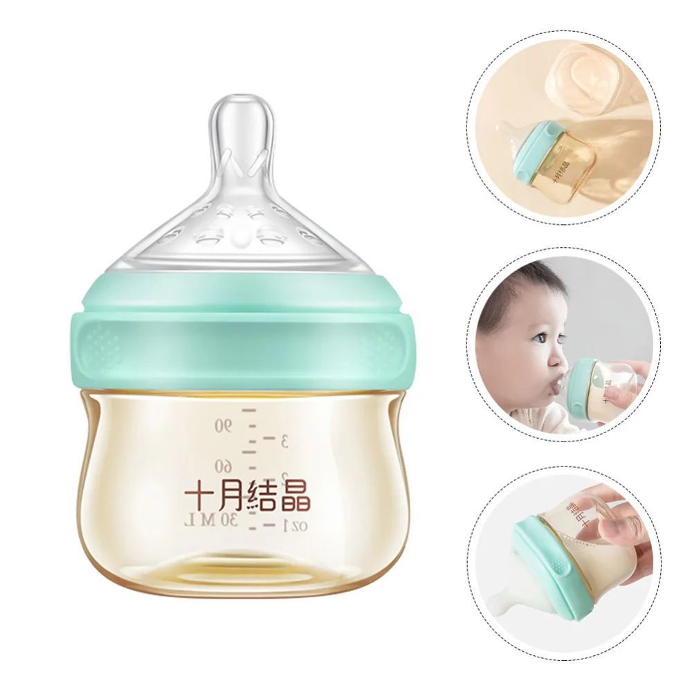 

1pc Durable Nursing Bottle Wide Mouth Baby Feeding Bottle Newborn Feeding Bottle
