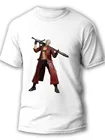 Мужская футболка белая devil may cry (девил мей край, Данте, Нэро, Вергилий, Resident Evil, DMC, слэшер) 2