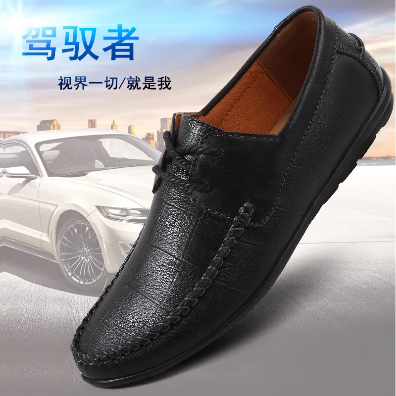 

Zapatos Hombre Casual Casual Shoes For Men Sapatos Sport Leather Mens Black Shoe Man Men's Wear Loafers Summer