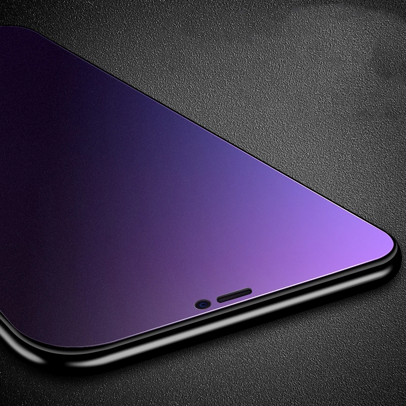 Анти-синее матовое закаленное стекло для iPhone X XS MAX XR 11 Pro Max матовое Защитное стекло для iPhone XS MAX XR X 11Pro Max стекло