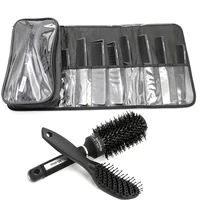 salon hairdressing styling tools set heat resistant bristle ceramic brush barber hair cutting comb storage bag hair styling tool