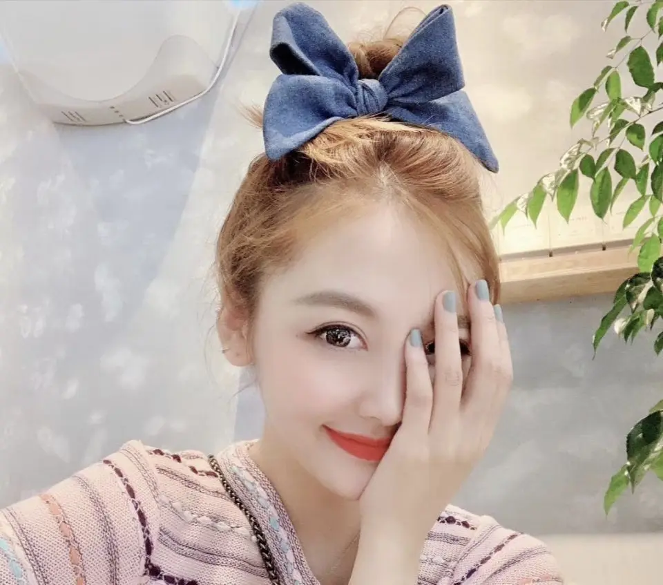 

New Denim Big Bowknot Hair Rope for Women Girls Solid Color Elastic Hairbands Ponytail Holder Fashion Headwear Hair Accessories