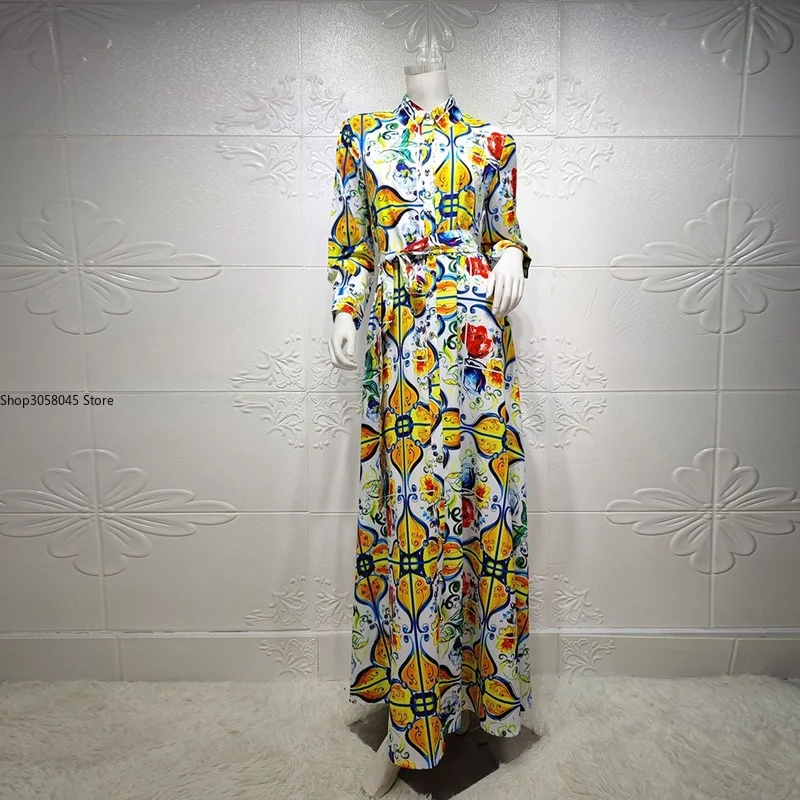 Eid Mubarak Caftan Abaya Дубай мусульманское платье Турция ислам одежда африканские платья