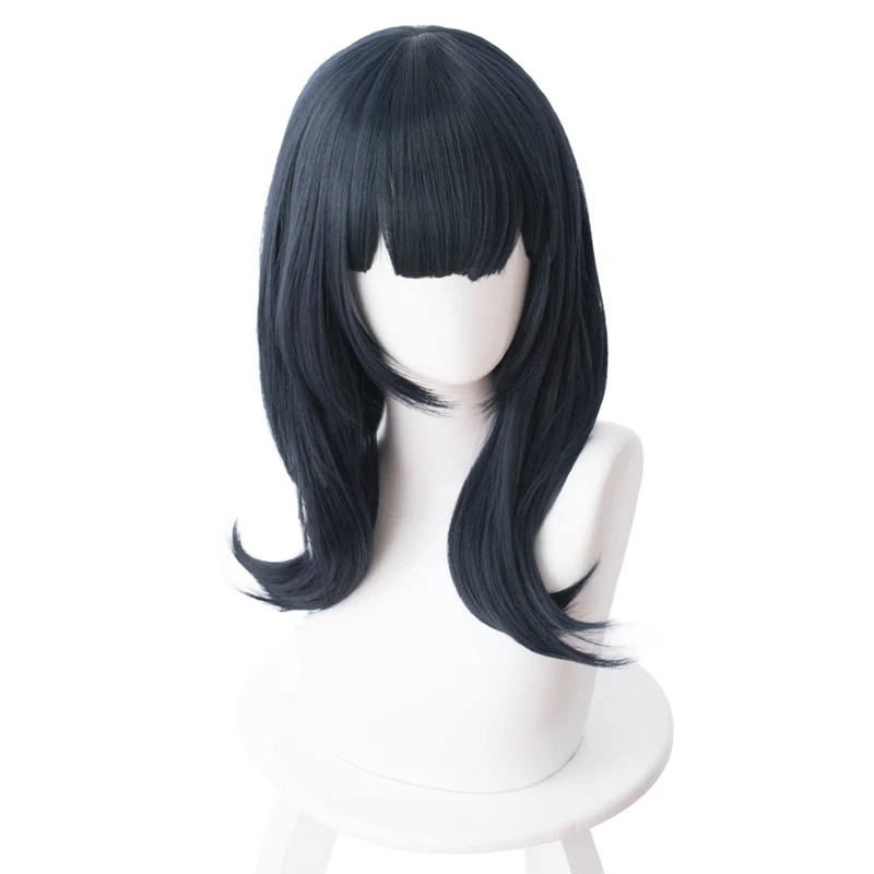 Аниме SSSS.GRIDMAN Takarada Rikka косплей парик 50 см длинные темно синие термостойкие волосы