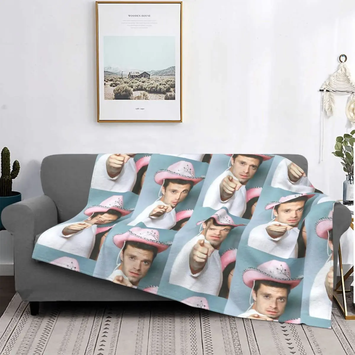 

Sebastian Stan 7 Blanket Bedspread Bed Plaid Muslin Bed Covers Beach Blanket Blankets For Bed