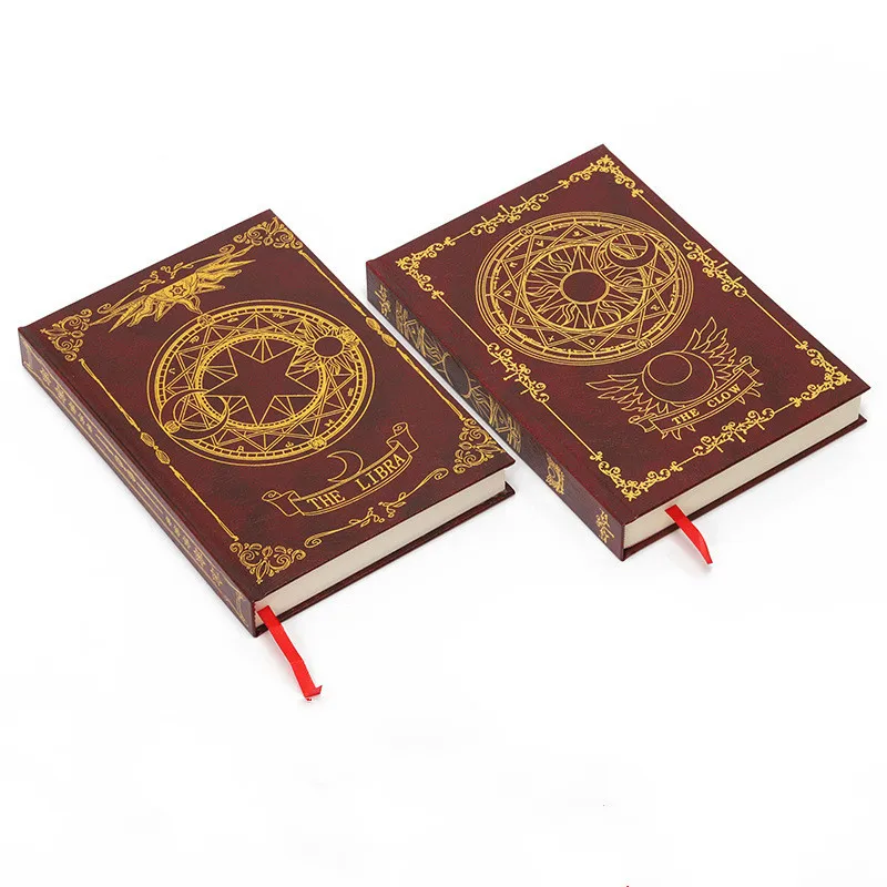 Cardcaptor Card Captor Sakura Cosplay Cute Cartoon Clow Libra Pattern Star Agenda Notebook Pocket Travel Journal Diary Book Gift |