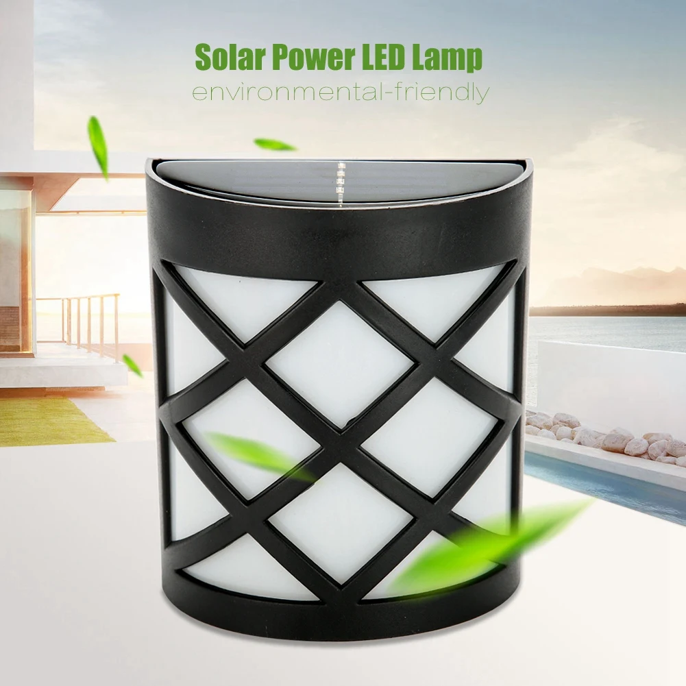 

4pcs IP55 Waterproof Solar Power LED Light Wall-Mounted Lamp Comes With Screw Packages For Path Lighting Gardens Pool Areas