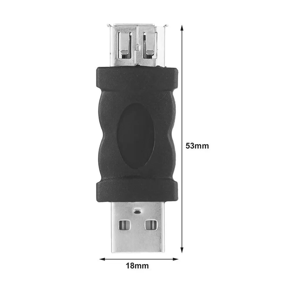 New Firewire IEEE 1394 6 Pin Female to USB 2.0 Type A Male Adaptor Adapter Cameras MP3 Player Mobile Phones PDAs Black Dropship images - 6