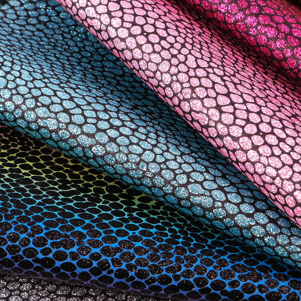 David accessories 20*33cm блестящая ткань Золотые листы из искусственной кожи блестки