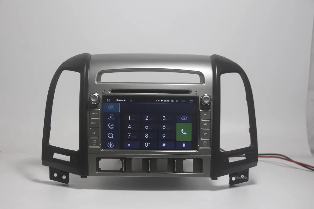 2din 1024*600 Восьмиядерный 4G Android 9,0 автомобильный Радио DVD gps для hyundai Santa Fe 2006-2012 головное устройство радио Cessette рекордер BT карта