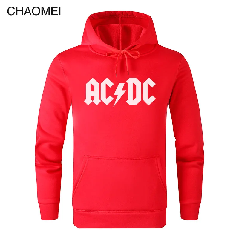 AC DC Толстовка Мужская Хип-Хоп рок группа ACDC обратно в черный толстовки мужские повседневные уличные куртки Толстовка Весна Зима Топы C106 - Цвет: 12
