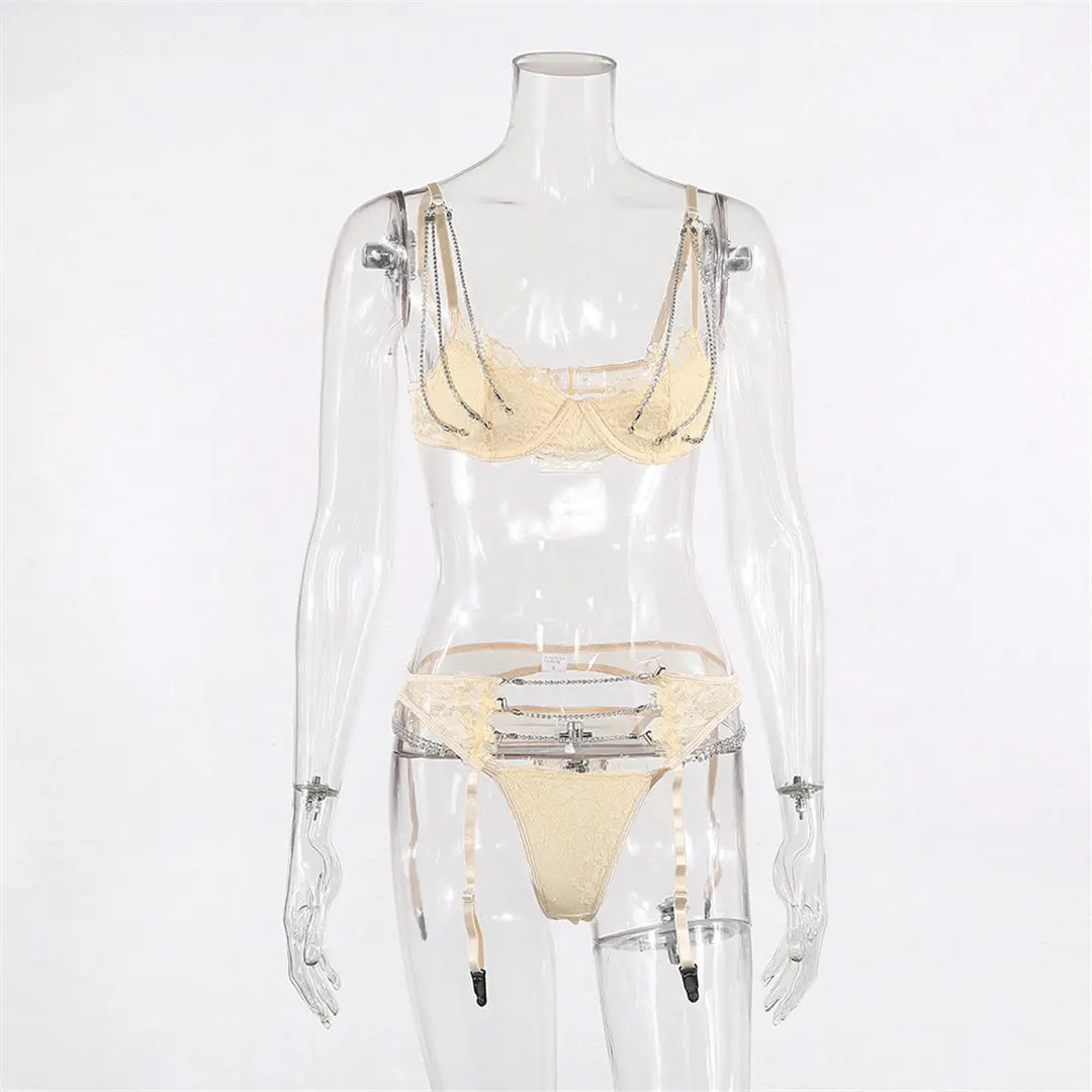 4 цвета сексуальное женское белье ультра-тонкий прозрачный комплект с