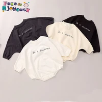 2019 autumn new hot sales letter printing cotton newborn infant baby boy girls romper long sleeve thicken jumpsuit clothes