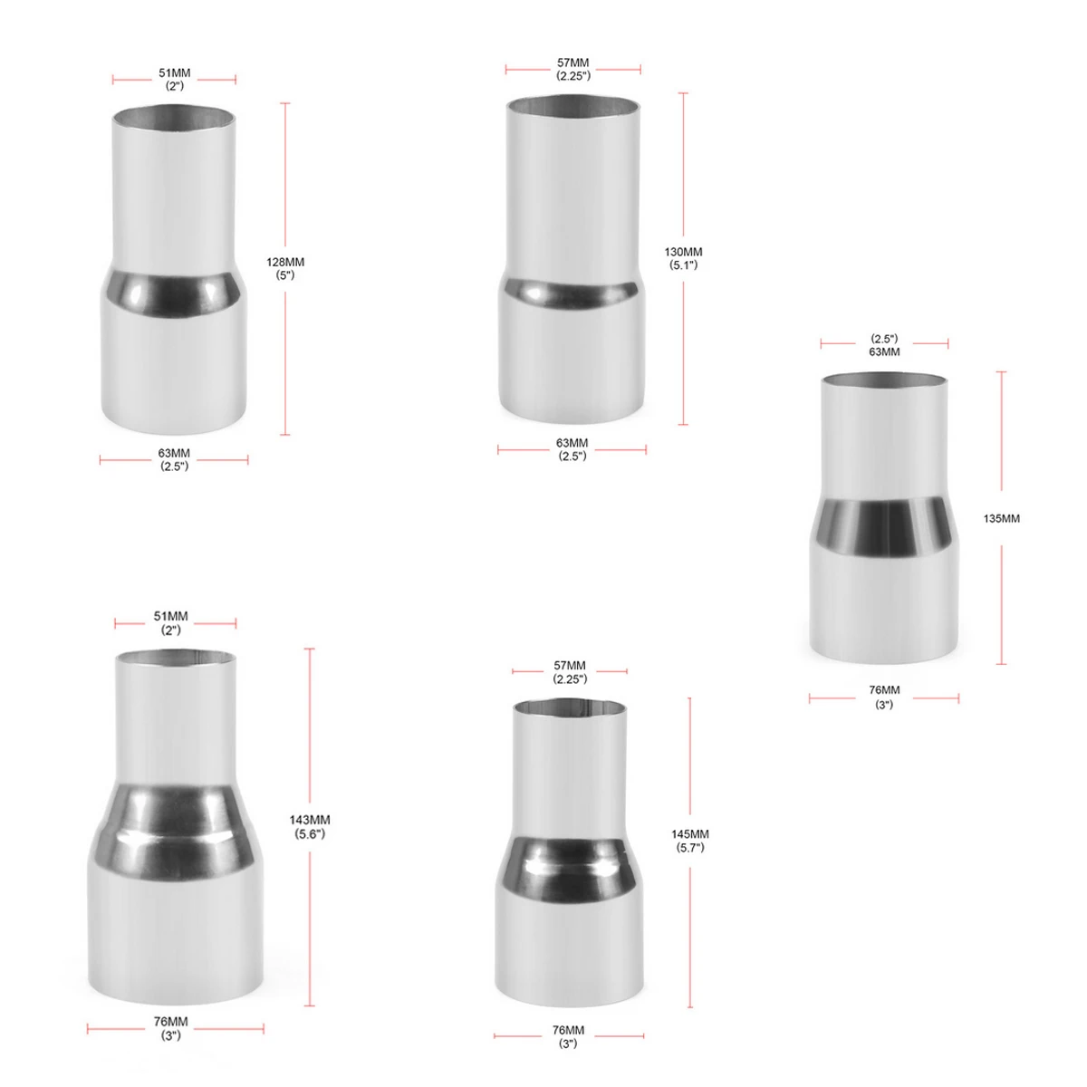 Наконечник Выхлопной Трубы универсальный автомобильный разъем выхлопной трубы