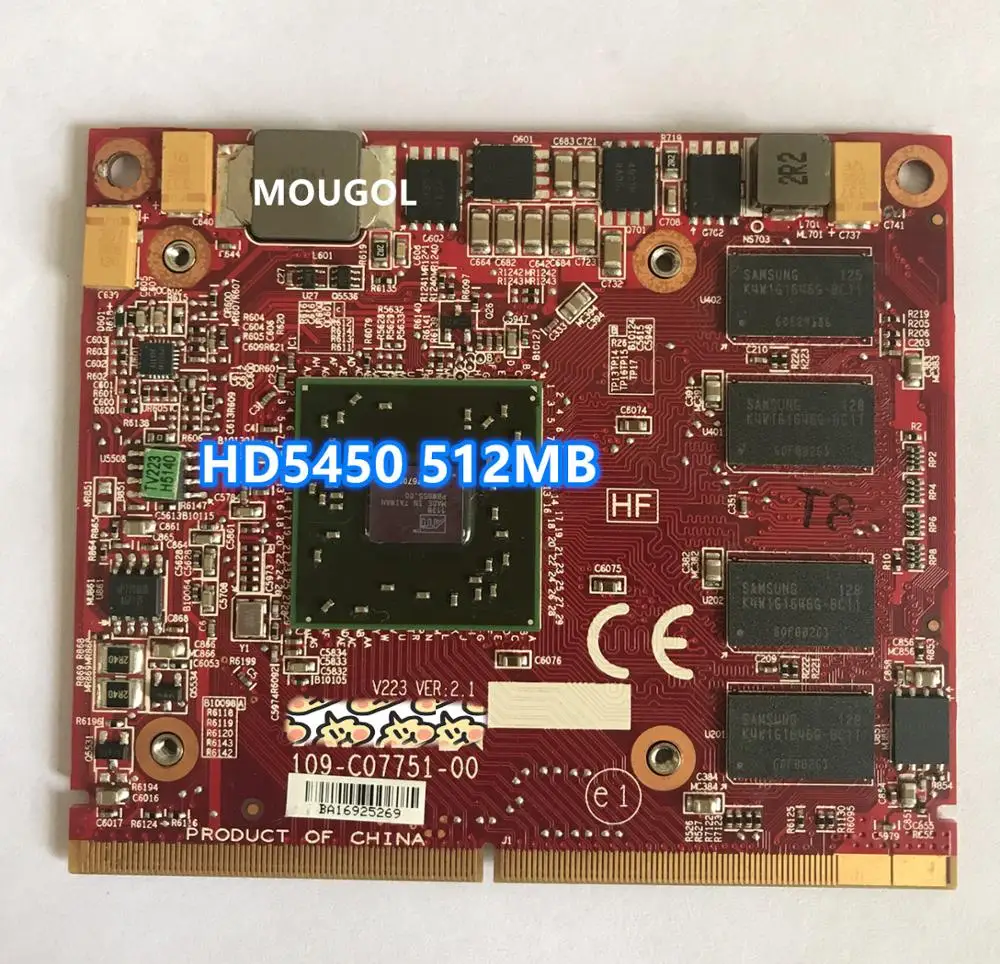 

Original HD 5450M HD5450 VGA Video Graphics Card 512M 109-C07751-00 For laptop Lenovo B500 B505 B510