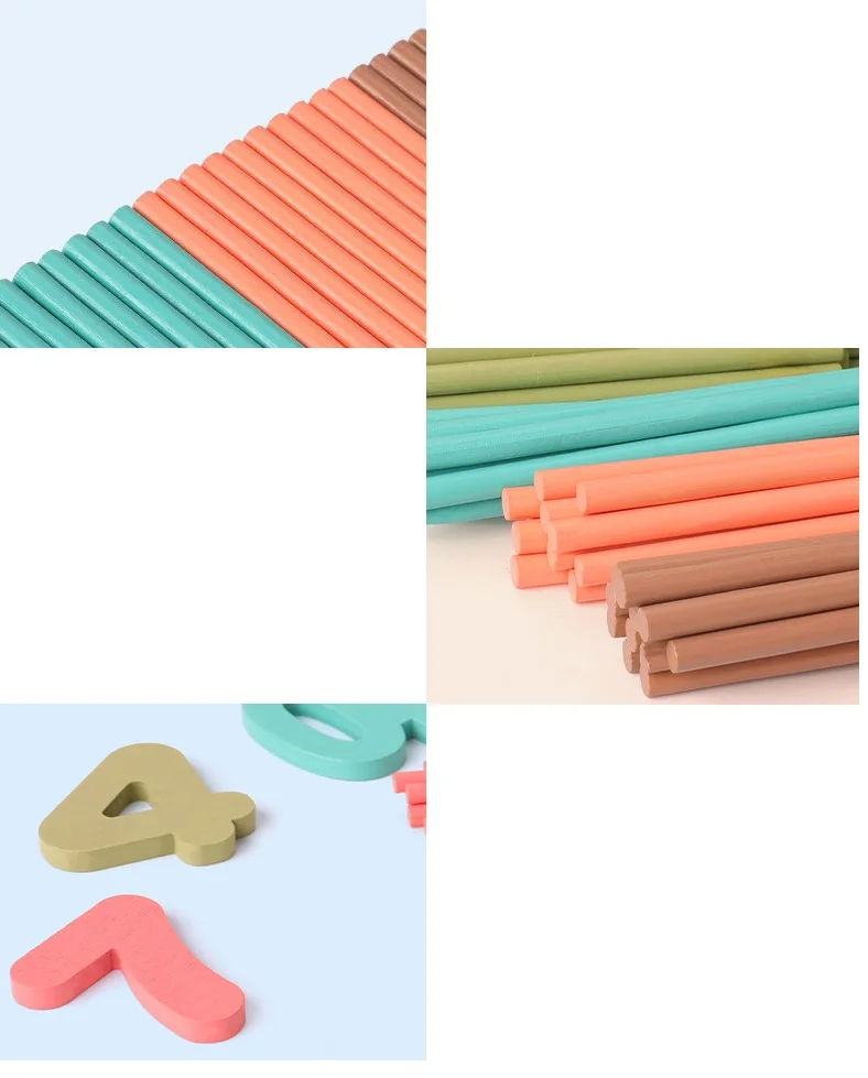 Цветные деревянные игрушки с подсчетом математические учебные пособия