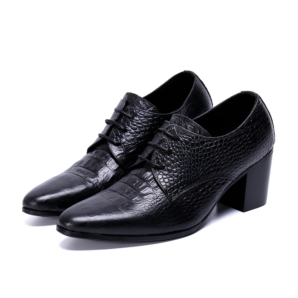 

Christia Bella Large Size Snake Pattern Man Shoes Formal Business Men Dress Shoes Lace Up Men British Style Handmade New Shoes