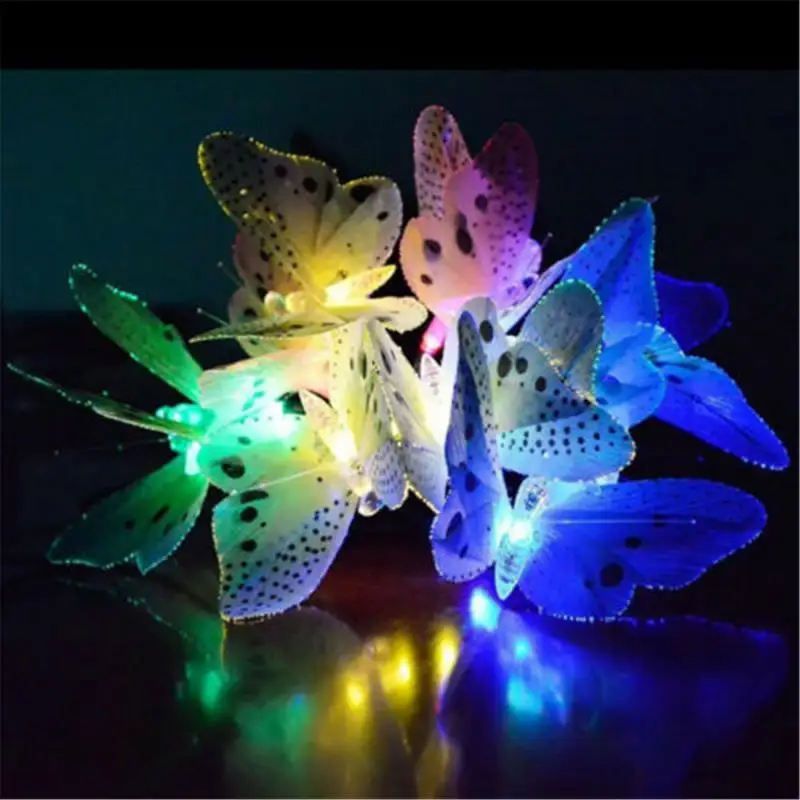 12 LED Garden Path Lights Solar Power Fairy String Lamp Stake Outdoor Home Wedding Christmas Halloween Decorations String Lights