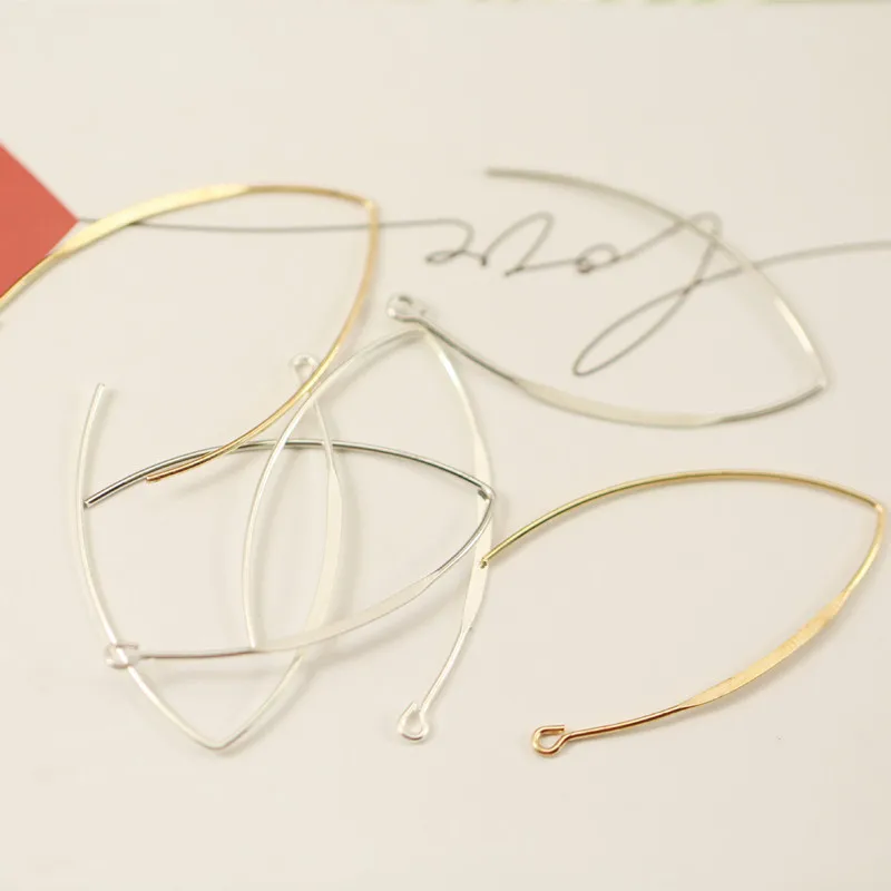 Плоский медный ушной крючок 20 шт. 25 х0 мм застежки для французских сережек