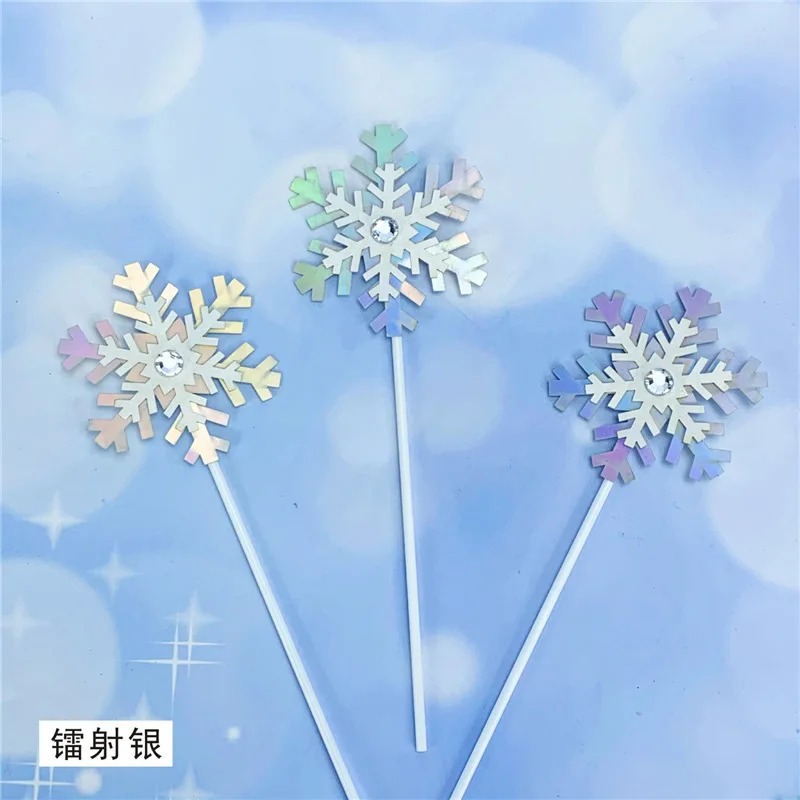 Топпер для рождественского кекса золотистый серебристый с излучением