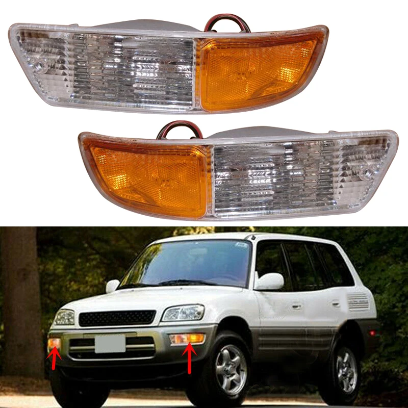 

CITALL 1 пара передний бампер автомобиля противотуманные фары дальнего света светильник подходит для Toyota RAV4 1998 1999 2000 аксессуары