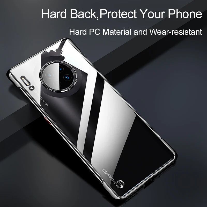 Luxury Plating Case For Huawei Mate 30 Pro Transparent Frameless Hard Back Cover Mate30 Phone Cases |
