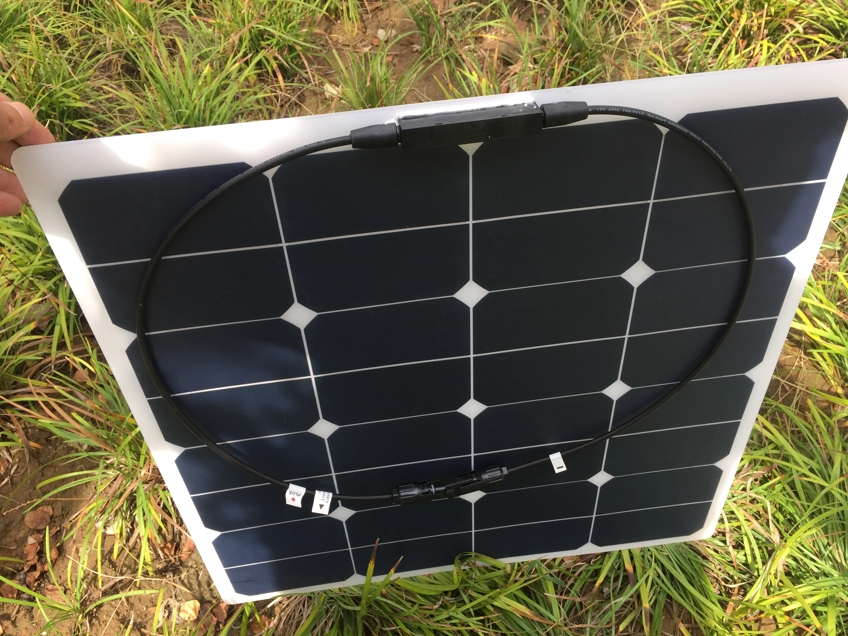 Высокая эффективность Sunpower cell полу гибкие солнечные панели 50 Вт 100 Вт для автомобиля, лодки, крыши