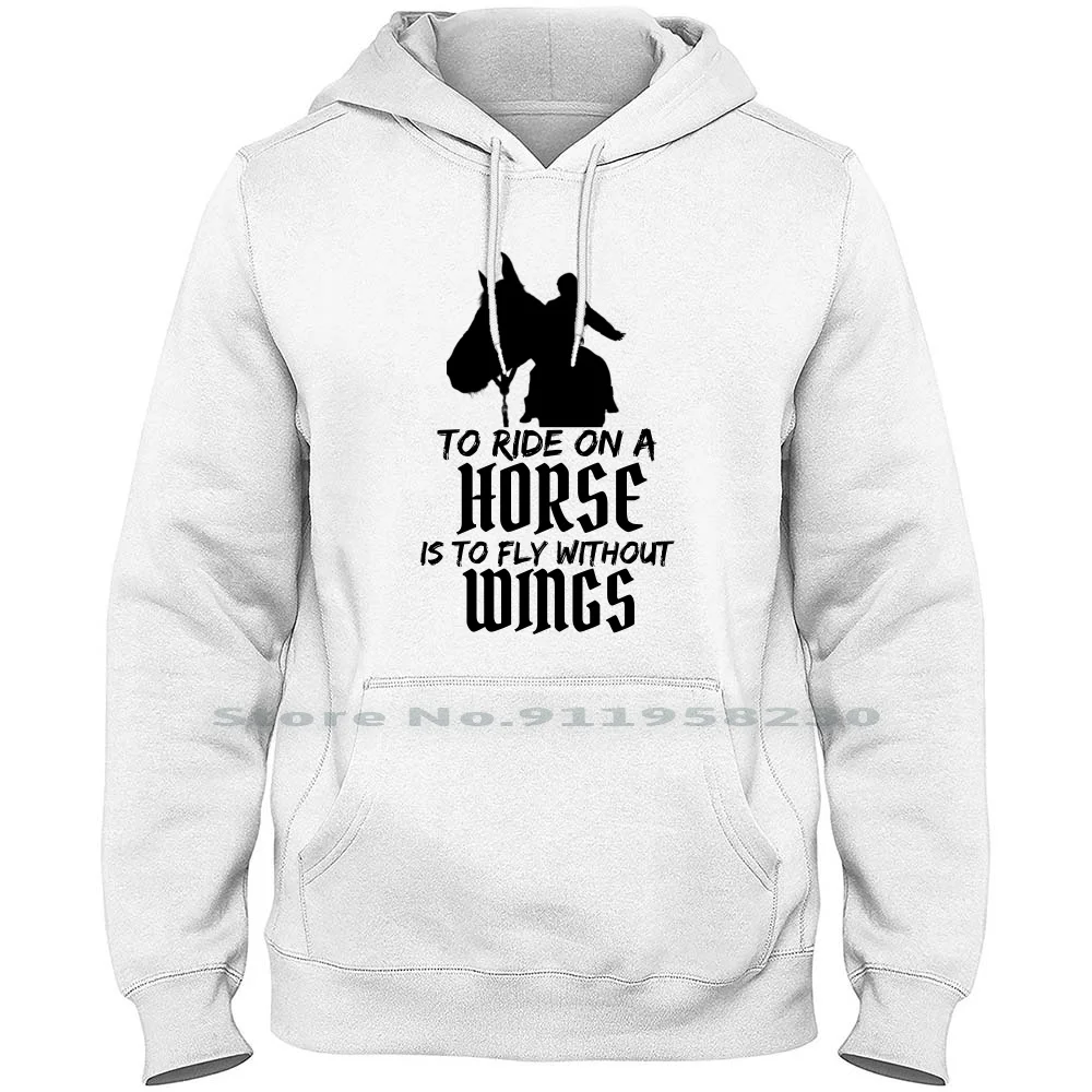 Для езды на лошади это летать без толстовки свитер Силуэт цитаты влюбленные