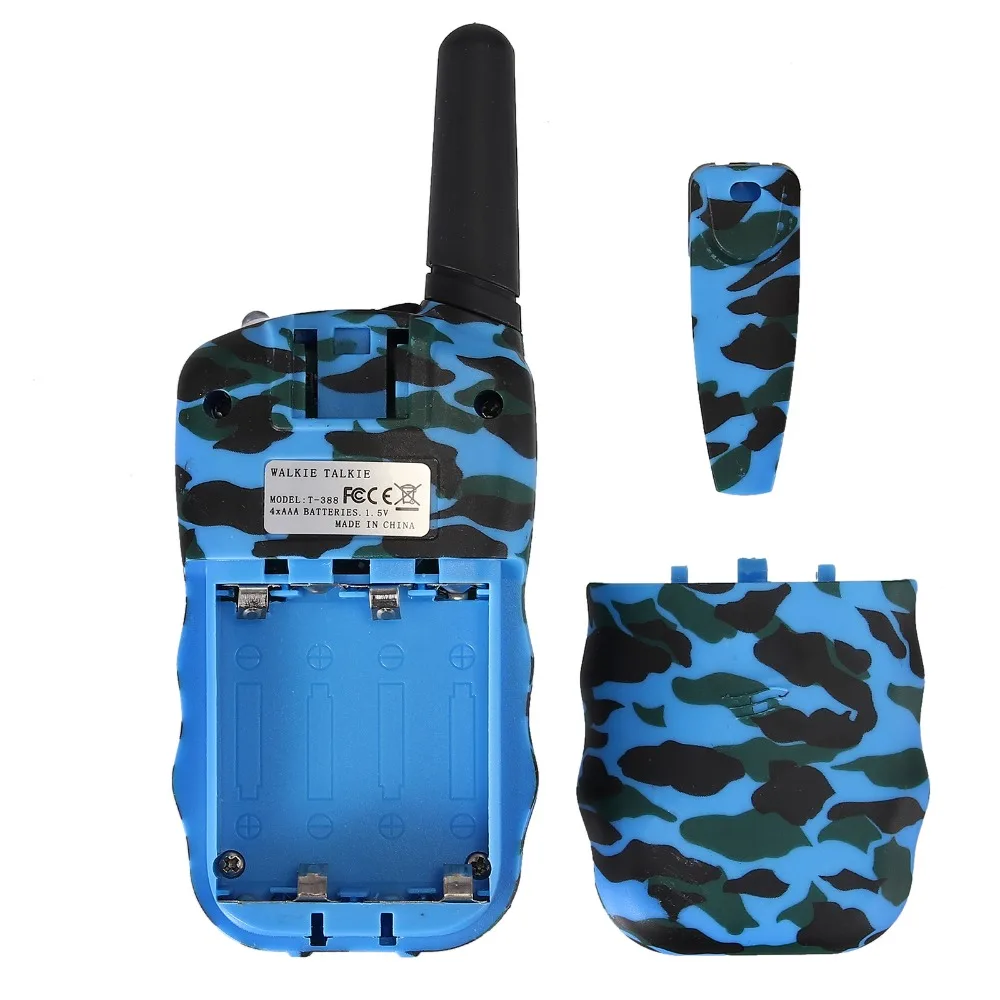 ESYNiC T-388 детская рация Walky Talky 8 каналов для мальчиков и девочек 3 км Диапазон Встроенный светодиодный фонарь 2 способ радио