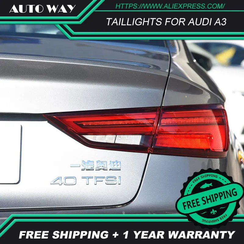 Автомобильный Стайлинг задний фонарь чехол для Audi A3 S3 2013-2016 светодиодные задние