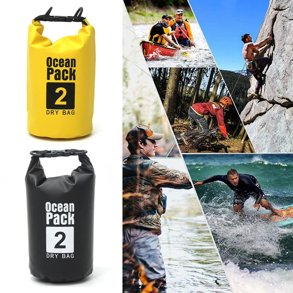 

2L Waterproof Dry Bag Camping Rafting Storage Dry Pocket Floating Pack Sack Swimming Kayaking River Trekking