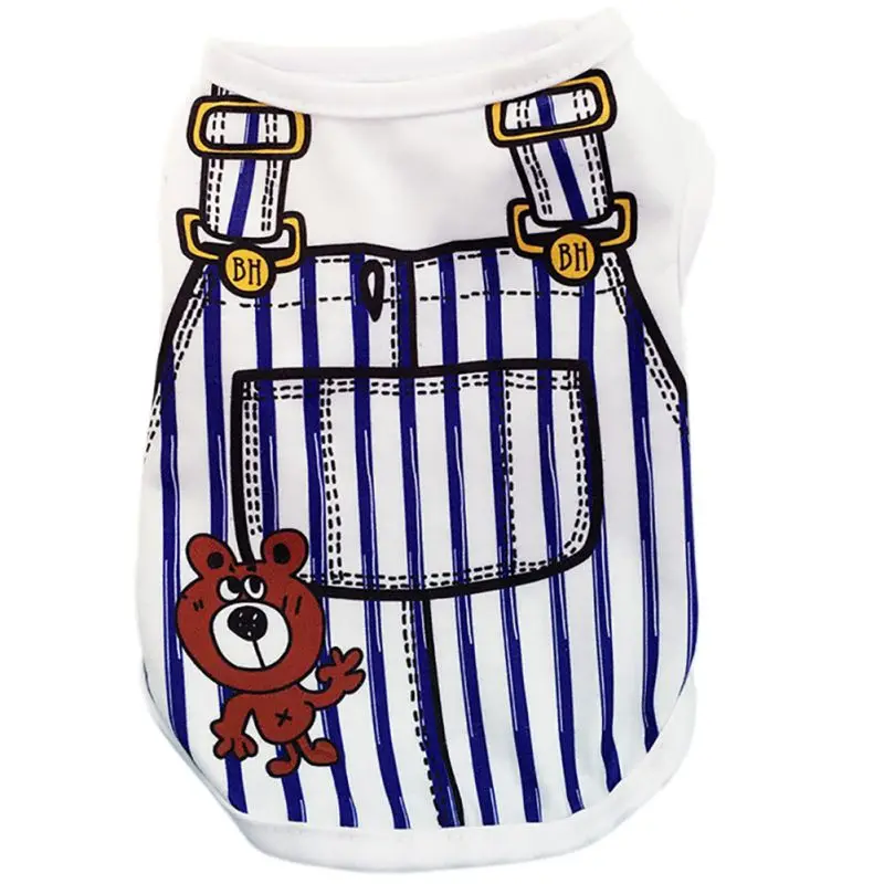 Pup Vest Shirts Pet Dog Clothes Hoodies Coats Funny Costumes Spring Clothing For Summer | Дом и сад