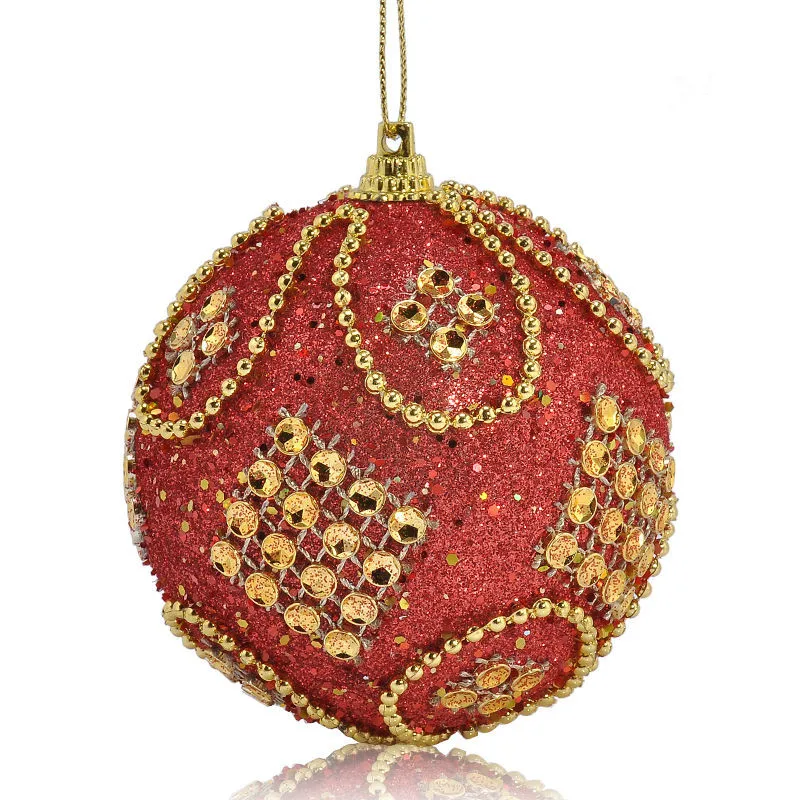 

8 см с надписью "Merry Christmas" Стразы блестящие шары Ball Орнамент с рождественской елкой украшение для рождественской елки подвесной новый год
