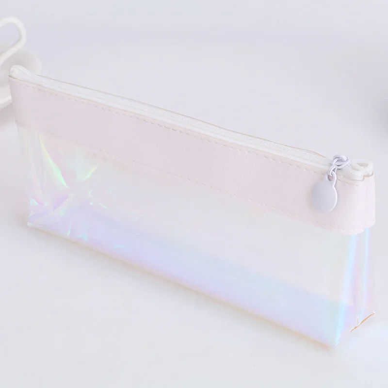 Чехол для карандашей с лазерным рисунком простой Дамский пенал в форме сердца