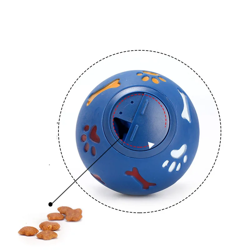 Следы кости игрушка мяч для собаки Забавный интерактивный жевательная собак Еда